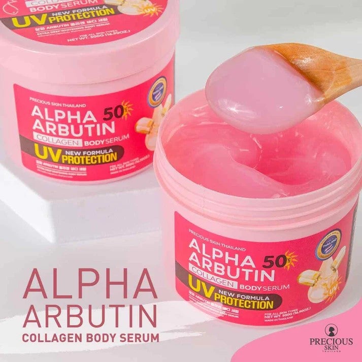 Precious Skin Alpha Arbutin Collagen Body Serum (UV Protection)