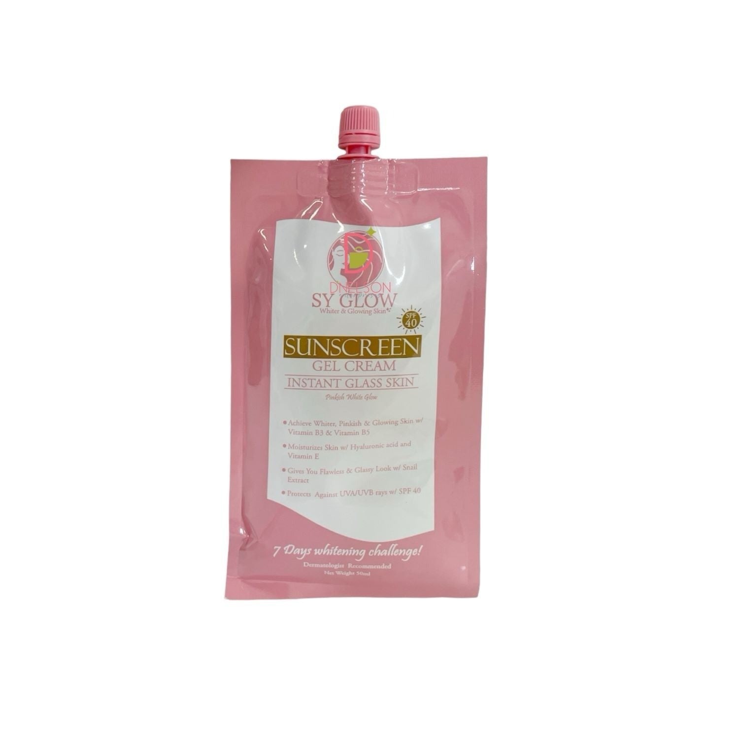 Sy Glow Sunscreen Gel Cream Instant Glass Skin SPF 40 UVA/UVB, 50ml
