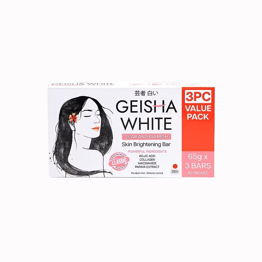 Geisha White Soap Scar and Blemish (Classic) Triple Pack