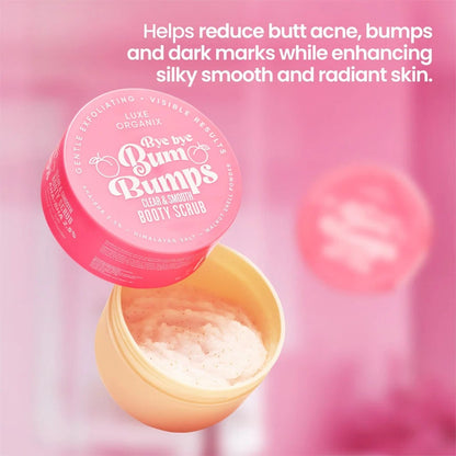 Luxe Organix Bye Bye Bum Bumps Clear and Smooth Booty Scrub 285g