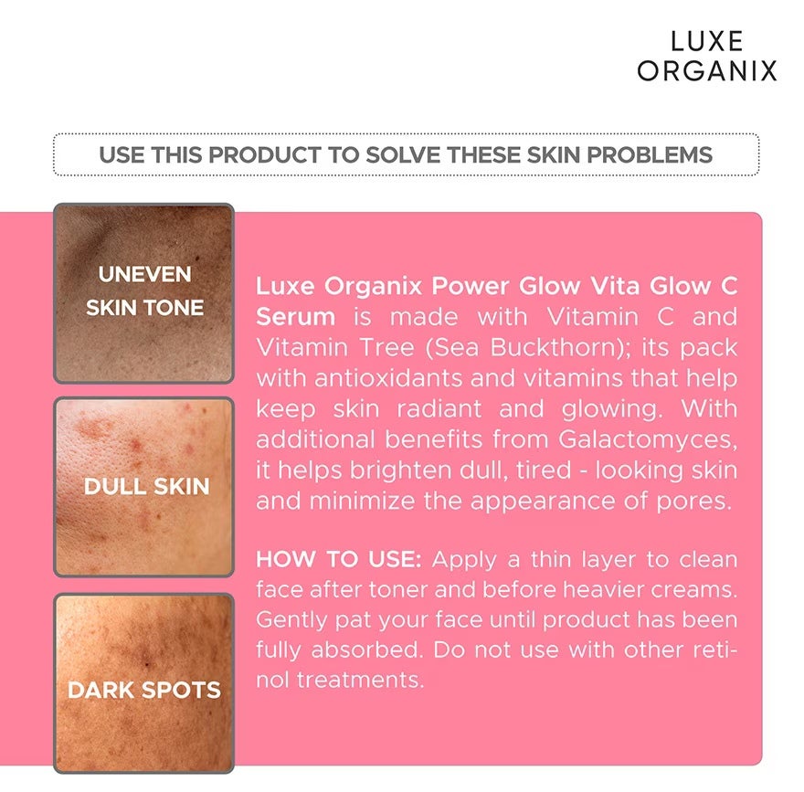 Luxe Organix Power Glow Vita C Serum 30ml