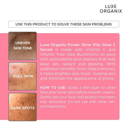 Luxe Organix Power Glow Vita C Serum 30ml
