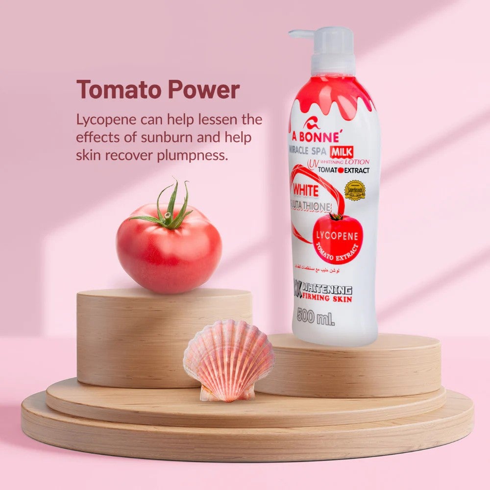 A Bonne' Miracle Spa Milk UV Whitening Lotion with Tomato Extract 500ml