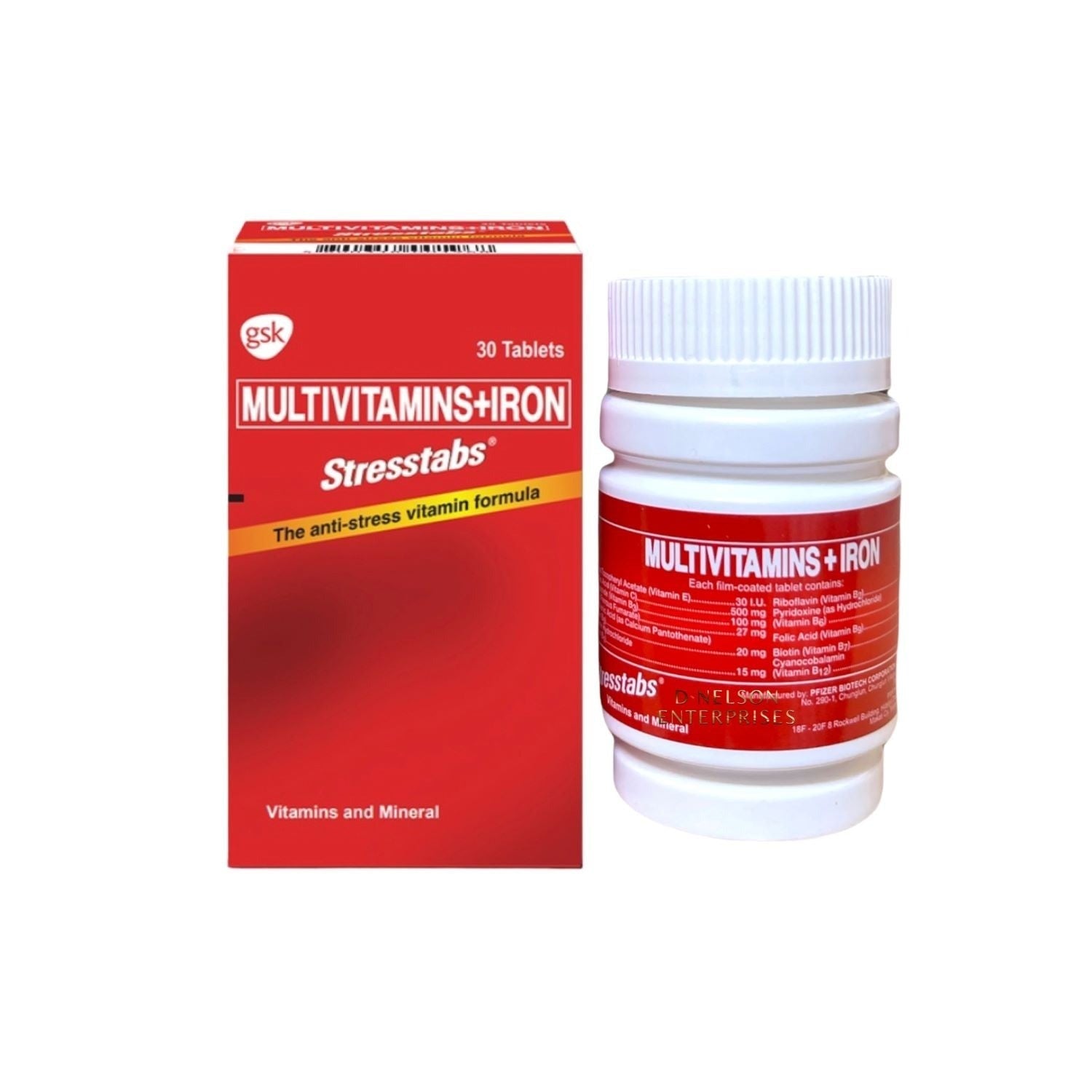 Stresstabs Multivitamins / Iron - 1 Bottle x 30 Tabs