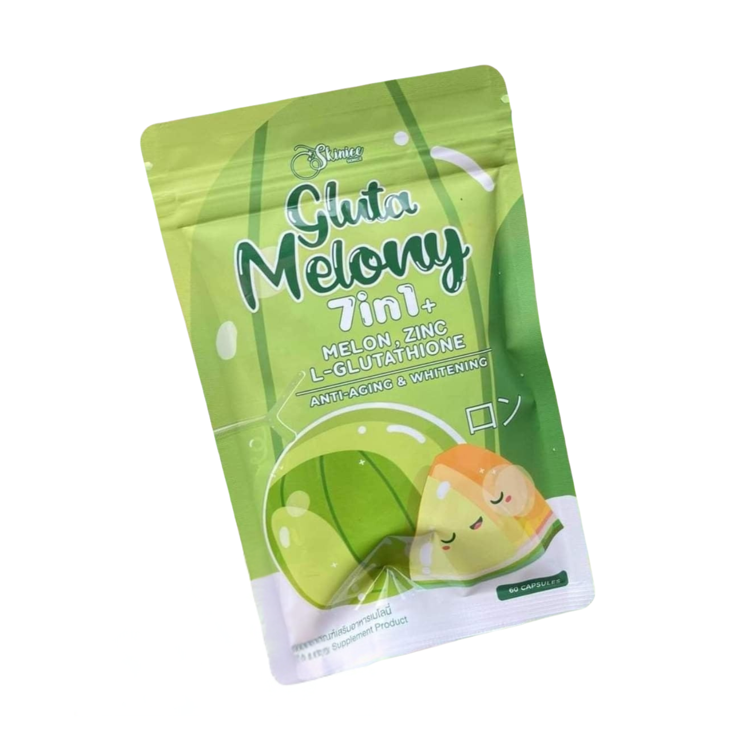 Gluta Melony 7in1 Melon, Zinc and L-Glutathione 60 Capsules