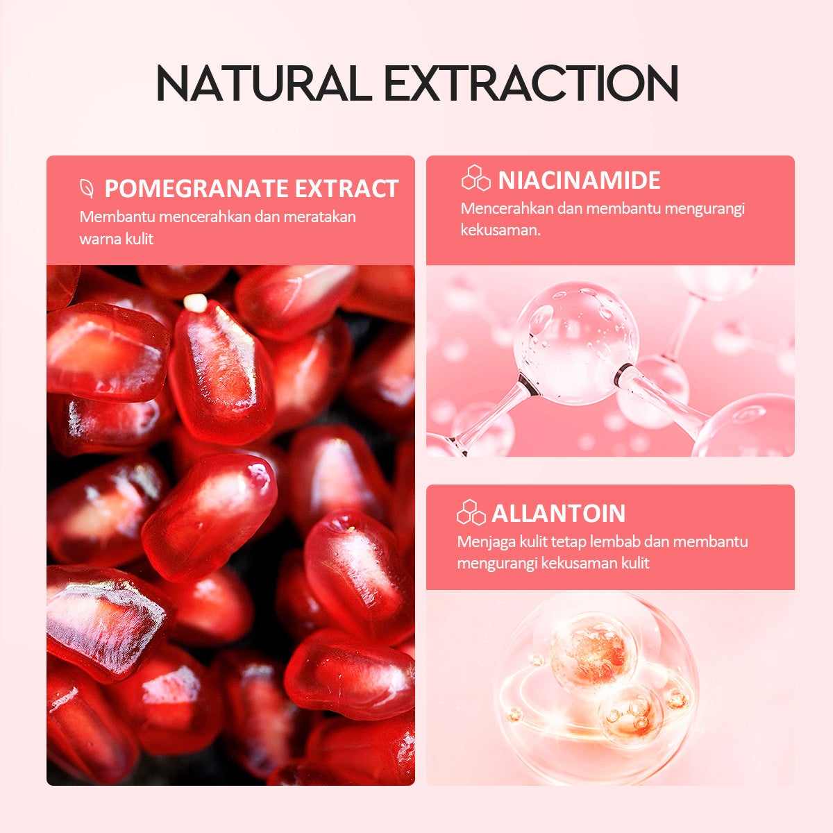 Glad2Glow Pomegranate Niacinamide Brightening Moisturizer