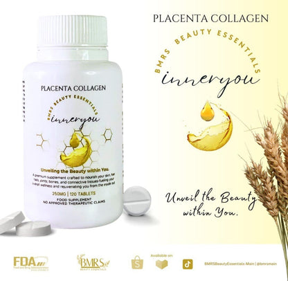 BMRS Beauty Essentials - Placenta Collagen INNERYOU Tablets 250mg