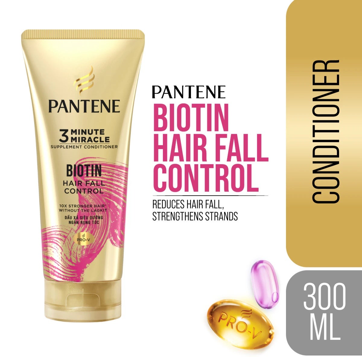Pantene Minute Miracle Conditioner Biotin Strength 300ml