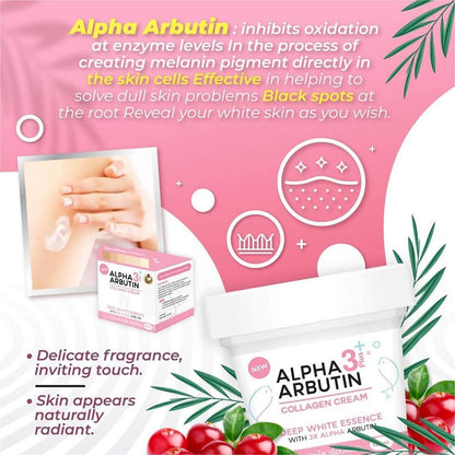 Precious Skin Alpha Arbutin Collagen 3+ Cream (Deep White Essence)