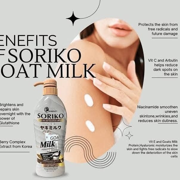 Soriko Goat Milk Overnight Body Lotion - 500ml
