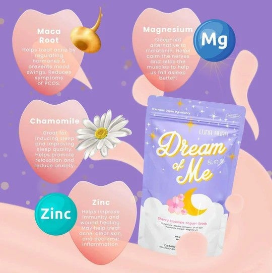 Luna Aura Dream of Me Cherry Blossom Yogurt Drink