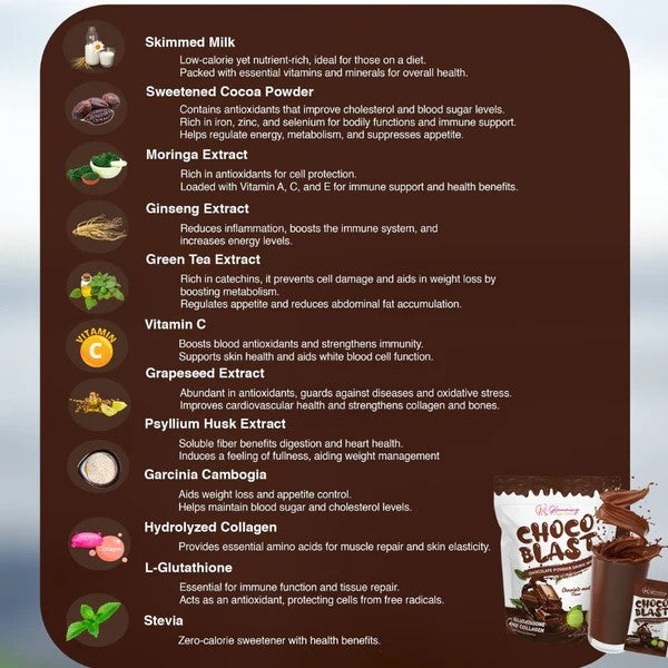 Glowming Health & Beauty Drink - Choco Blast