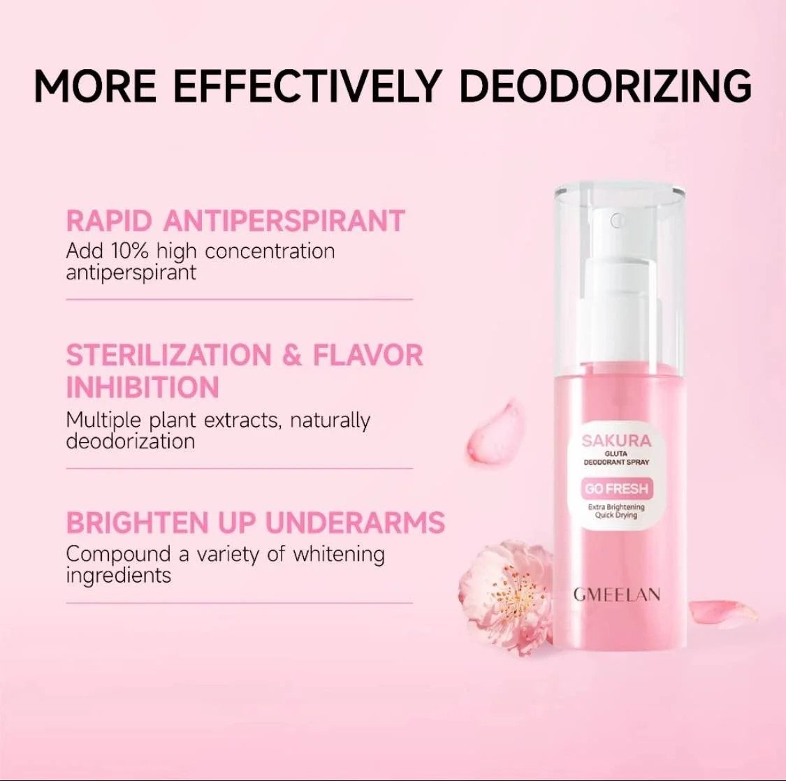 GMEELAN Sakura Gluta Deorant Spray