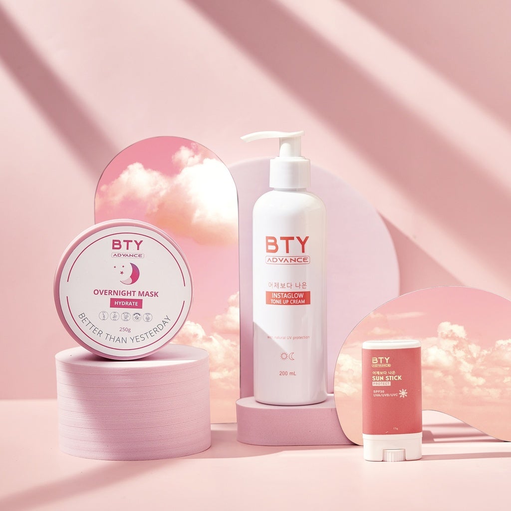 BTY Advance Self Care Trio (Mask, Toneup Cream, Sunstick)