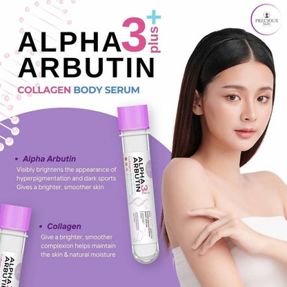 Precious Skin Alpha Arbutin Collagen Body Serum (Purple)