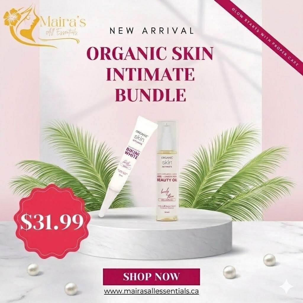 Intimate Skincare Bundle with Bikini White Cream and Collagen Beauty Oil