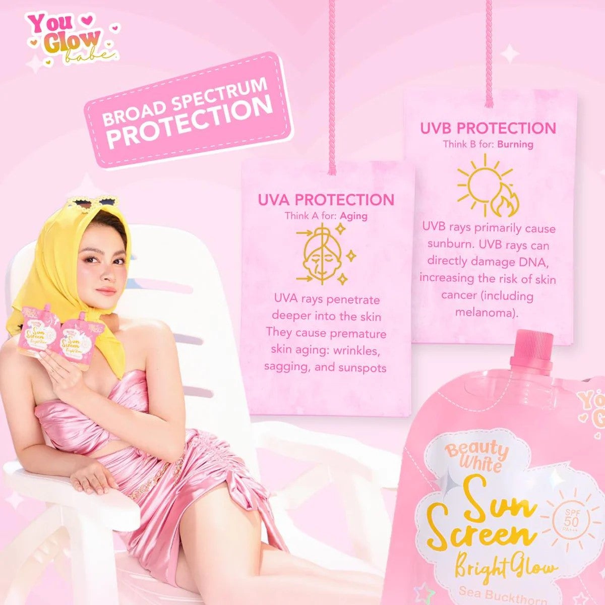 You Glow Babe Beauty White Sunscreen 25g
