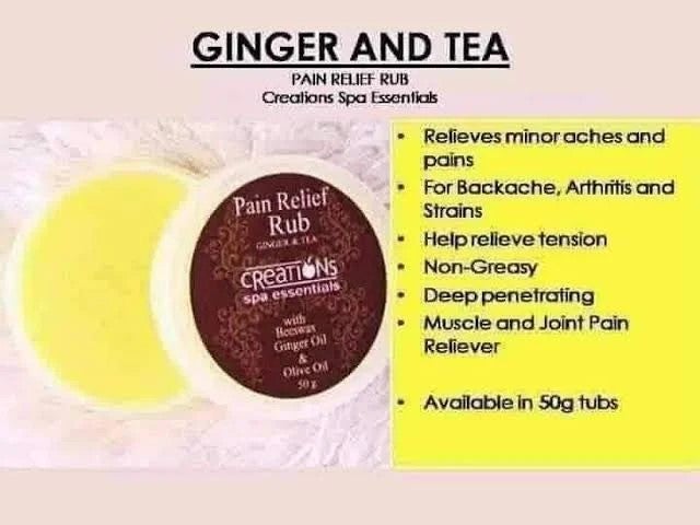 Creation Ginger and Tea Massage Rub 50g
