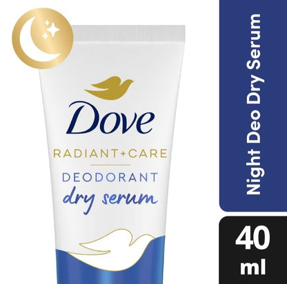 Dove Radiant Care Deo Dry Serum 3% Niacinamide x4 Hyaluronic Night Repair