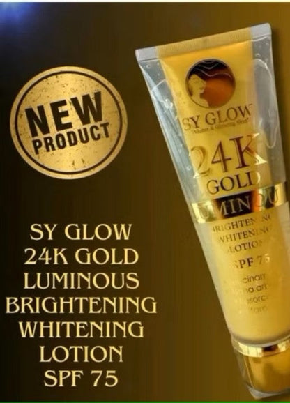 Sy Glow 24K Gold Luminous Brightening Whitening Lotion 250ml