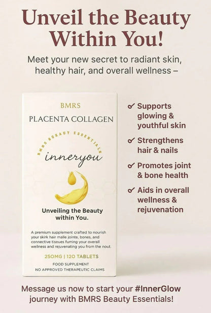BMRS Beauty Essentials - Placenta Collagen INNERYOU Tablets 250mg