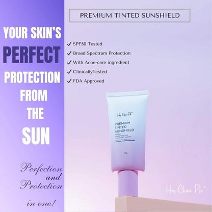 Her Choice PH – Premium Tinted Sunshield SPF 50 – 50g