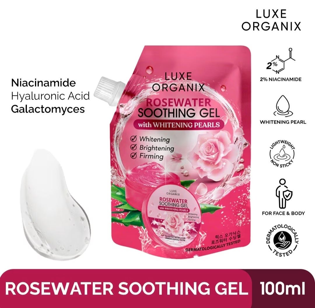 Luxe Organix Rosewater Soothing Gel 100ml