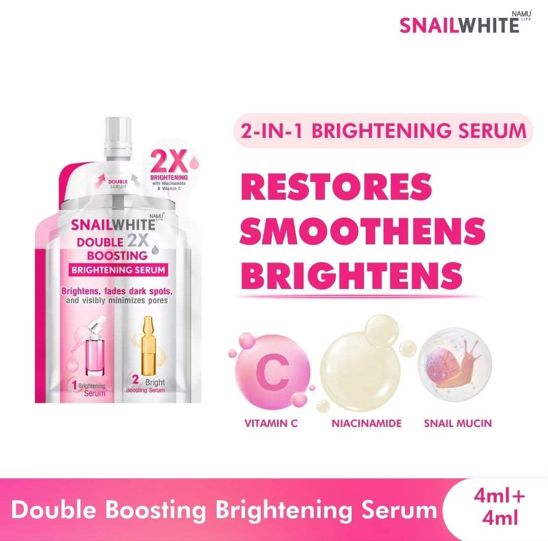 Snailwhite Double Boosting Brightening Serum 4ml + 4ml