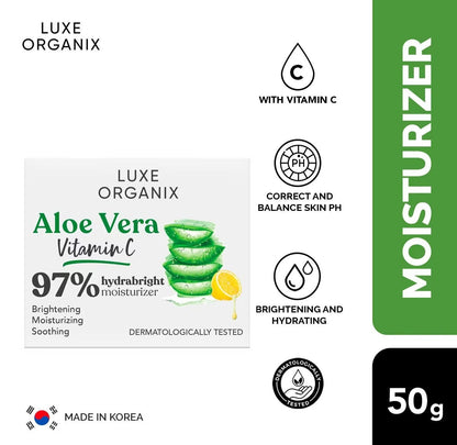 Luxe Organix 97% Aloe Vera Vitamin C Hydrabright Moisturizer 50g