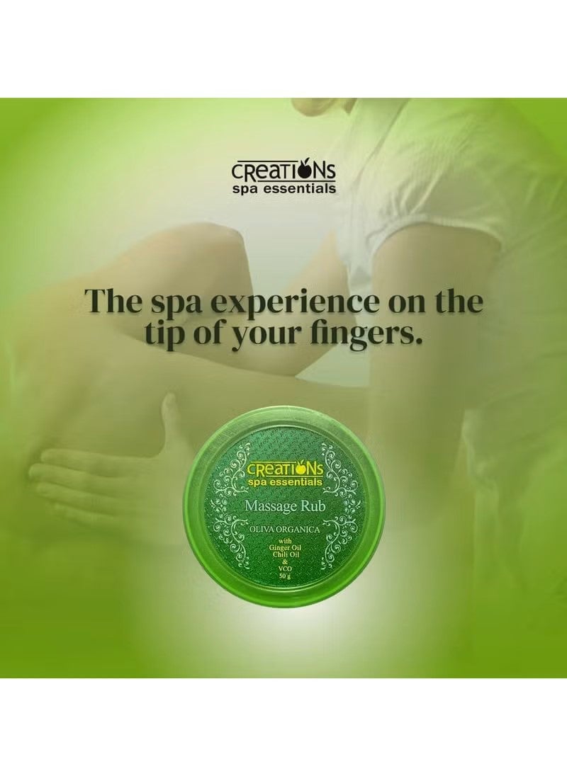 Creations Oliva Organica Massage Rub 50g