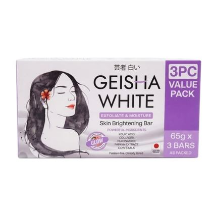 Geisha White Soap 65g x 3