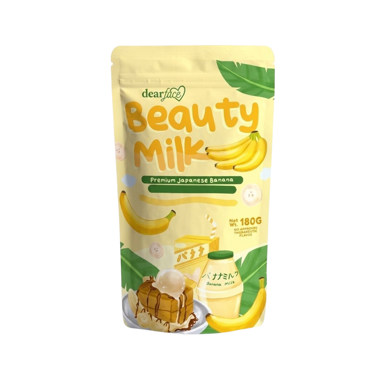 DEAR FACE Beauty Milk Premium Japanese Banana Probiotic + Collagen Drink 180g