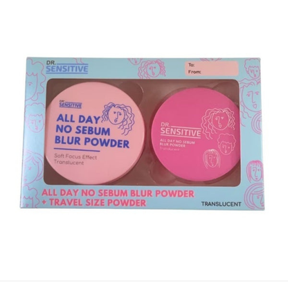 DR SENSITIVE All Day No Sebum Blur Powder Translucent Travel Gift Set