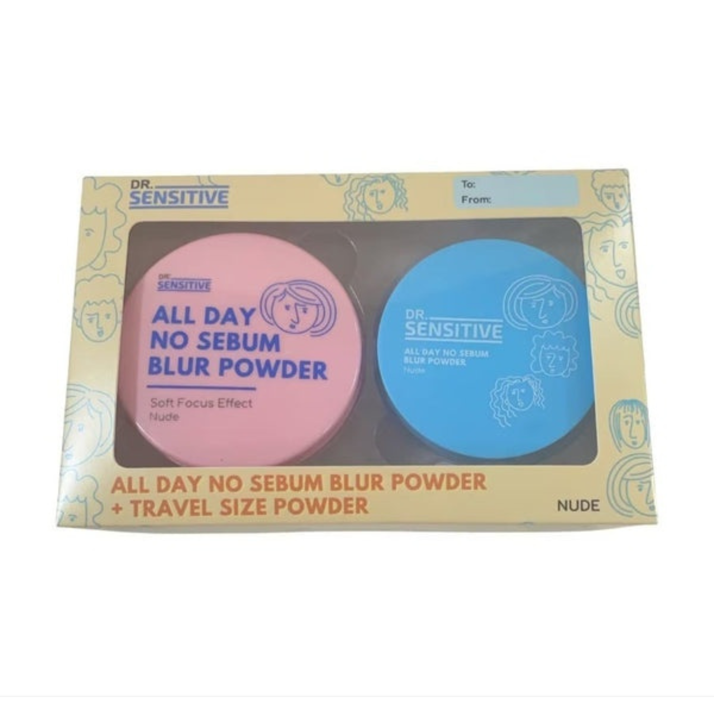 DR SENSITIVE All Day No Sebum Blur Powder Nude Travel Gift Set