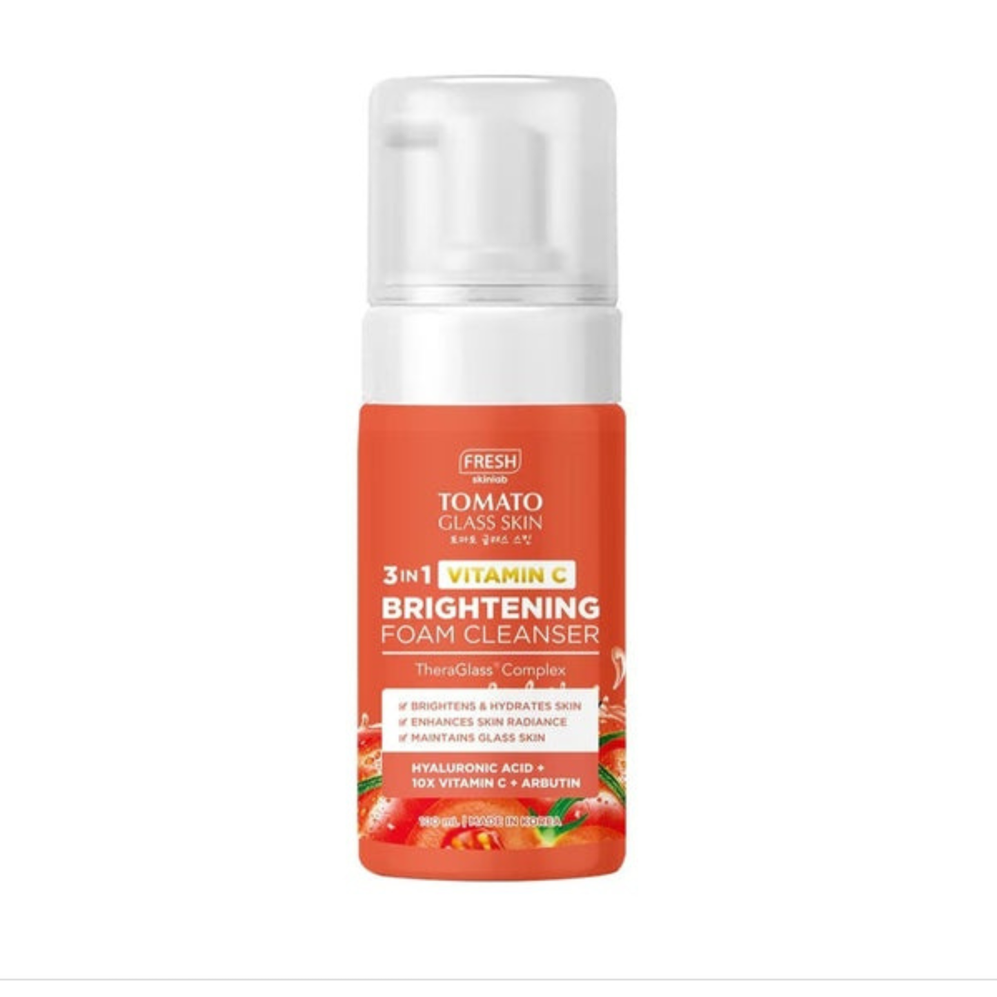 FRESH Skinlab Tomato Glass Skin Gentle Foaming Facial Cleanser 100ml