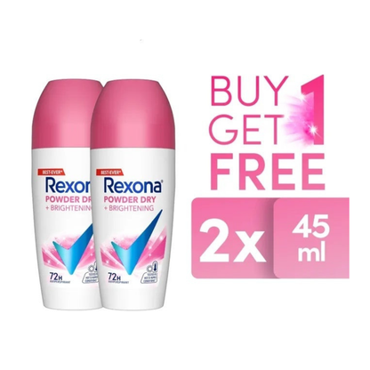 REXONA Women Deodorant Roll-On Powder Dry 45ML - Buy 1 Take 1