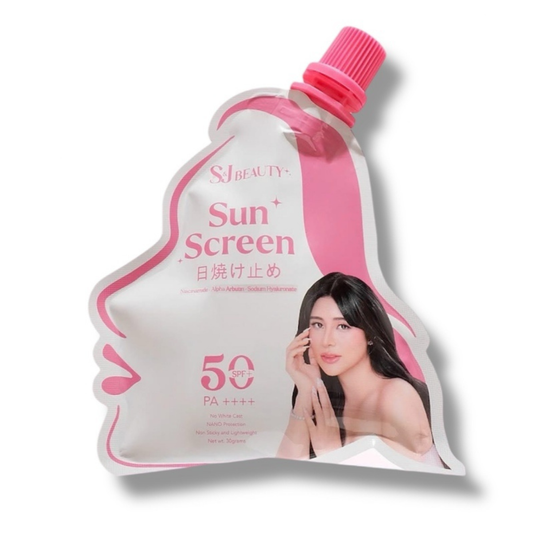 SJ Beauty Sunscreen SPF50 PA++++  Clear | Tinted 30g