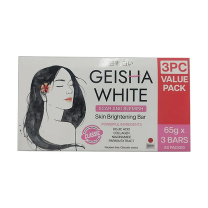 Geisha White Soap 65g x 3