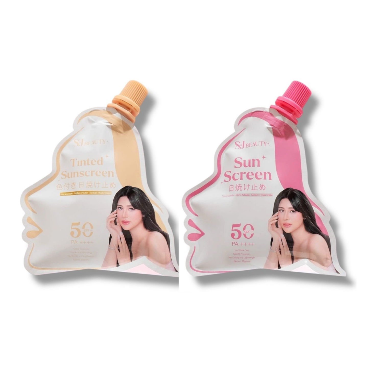 SJ Beauty Sunscreen SPF50 PA++++  Clear | Tinted 30g