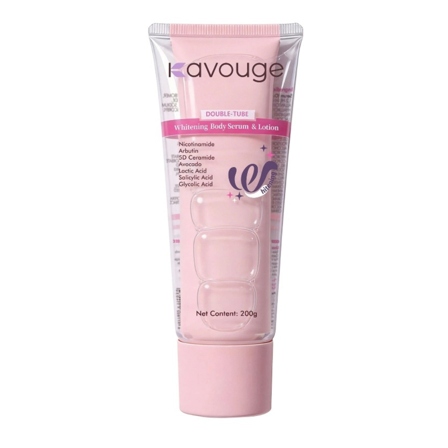 Kavouge Double-Tube Whitening Body Serum & Lotion 200g