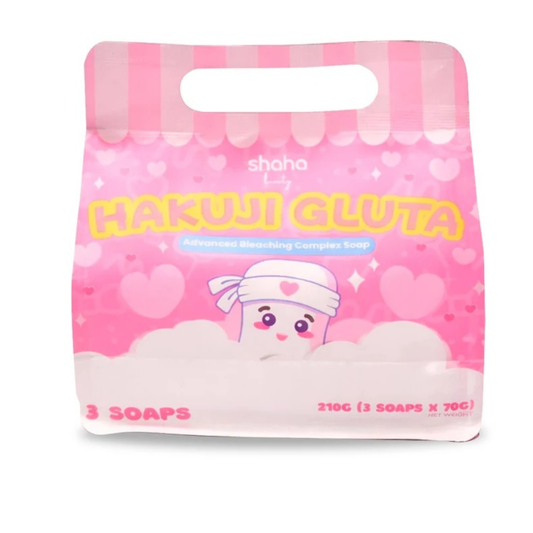Shaha Beauty Hakuji Gluta Soap (3 Bars x 70g)