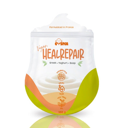 CVSPER Vegan HEALREPAIR Greek Yoghurt Soap 100g - Suitable for All Skin Types Anti Acne