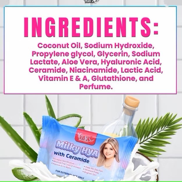 BMRS Milky Hya with Ceramide Soap 70g