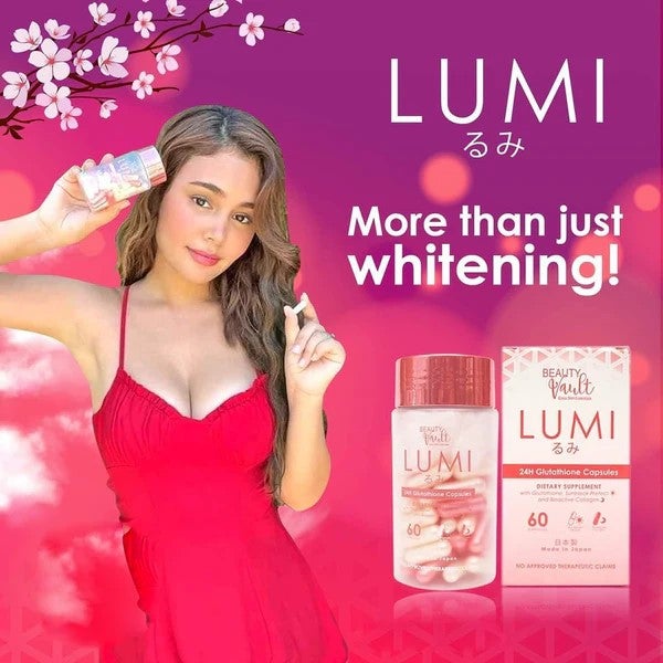 Beauty Vault LUMI 24H Glutathione Capsules 60 Capsules