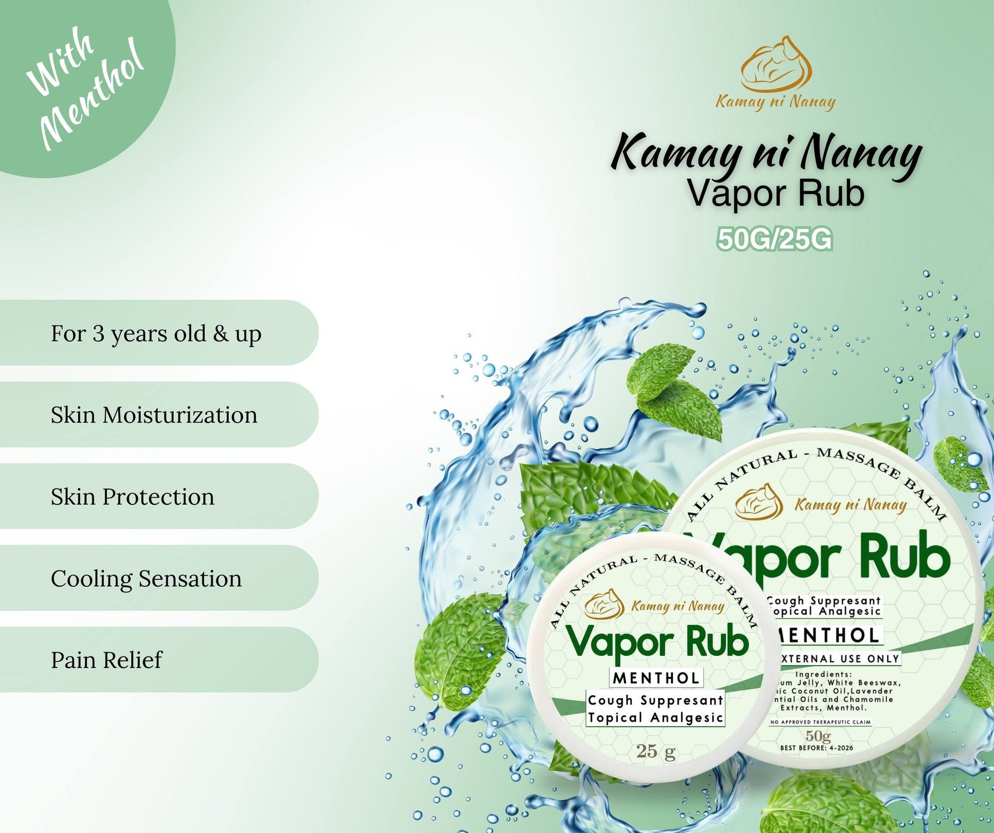 Kamay ni Nanay Vapor Rub 50g