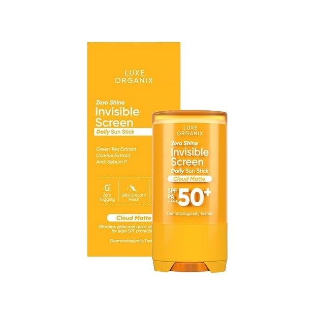 LUXE ORGANIX Zero Shine Invisible Screen Daily Sun Stick SPF 50 17g