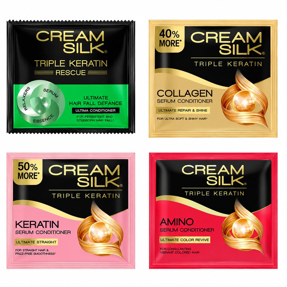 Creamsilk Triple Keratin Conditioner 10ml x 6's