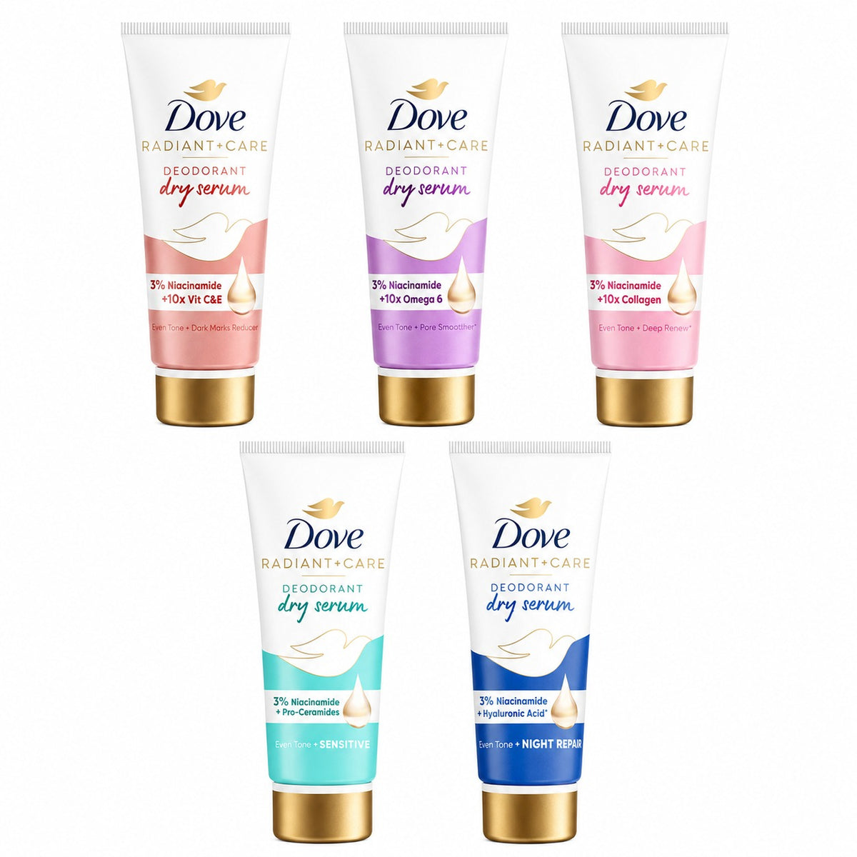 Dove Radiant + Care Deodorant Dry Serum 40ml