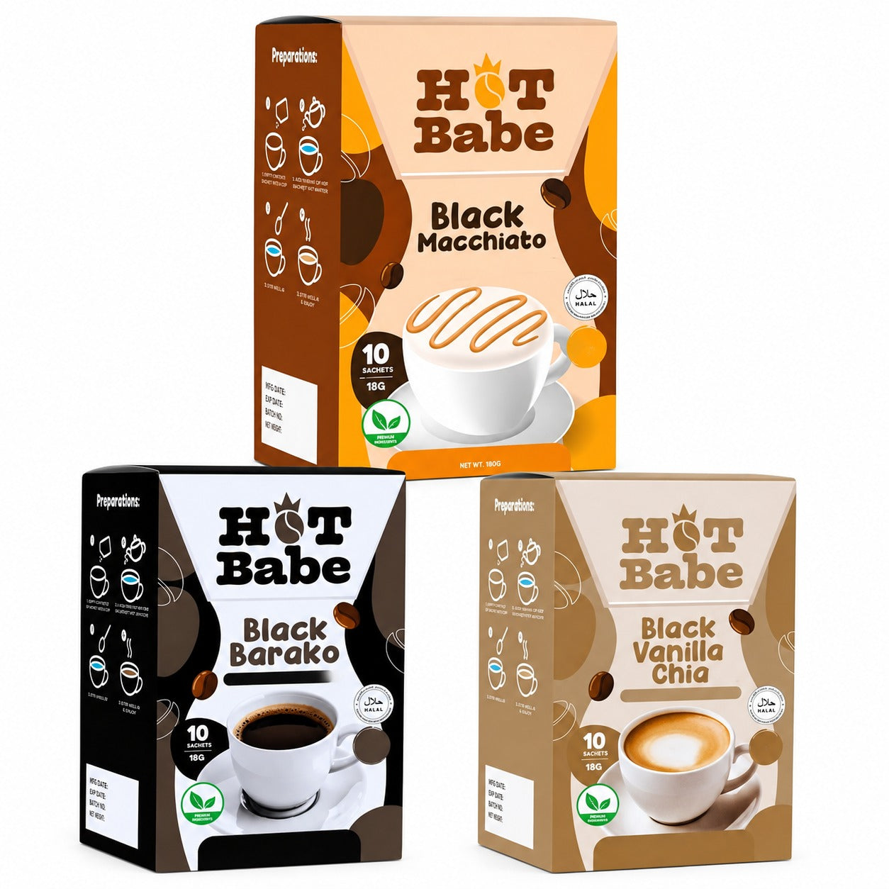 Hot Babe Powdered Drinks 10 Sachets x 180g