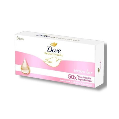 Dove Radiant + Care Serum Bar 3's x 90g